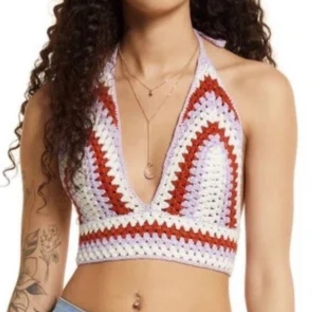 Super cute BP Halter Crochet Tank top